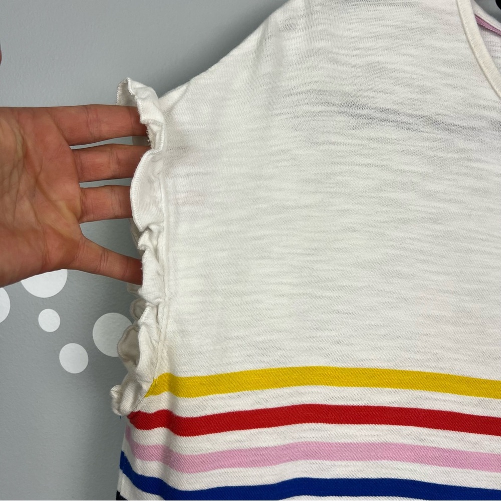 Boden Faye Rainbow Stripe Jersey T-Shirt Dress Size 10 - Picture 4 of 8